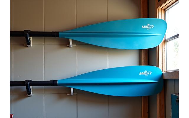 Proper paddle storage on wall mounts to prevent warping